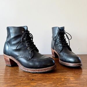 COPY - Iconic RED WING Clara Black Leather Booties size 9